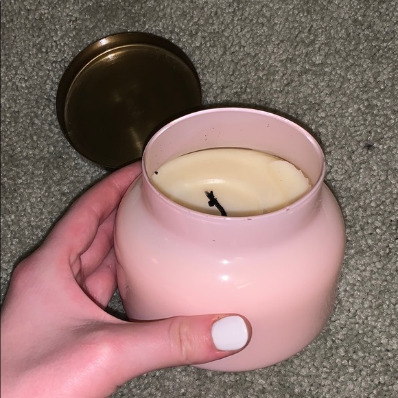 Anthropologie Other - Anthropologie limited edition Pink candle